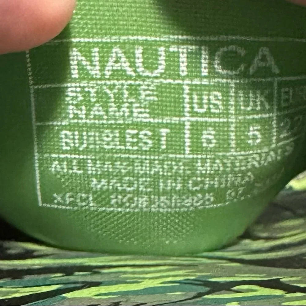 Nautica Bubbles Dinosaur Baby Slide Sandals Size 6